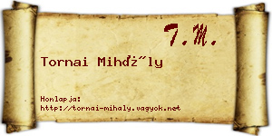 Tornai Mihály névjegykártya